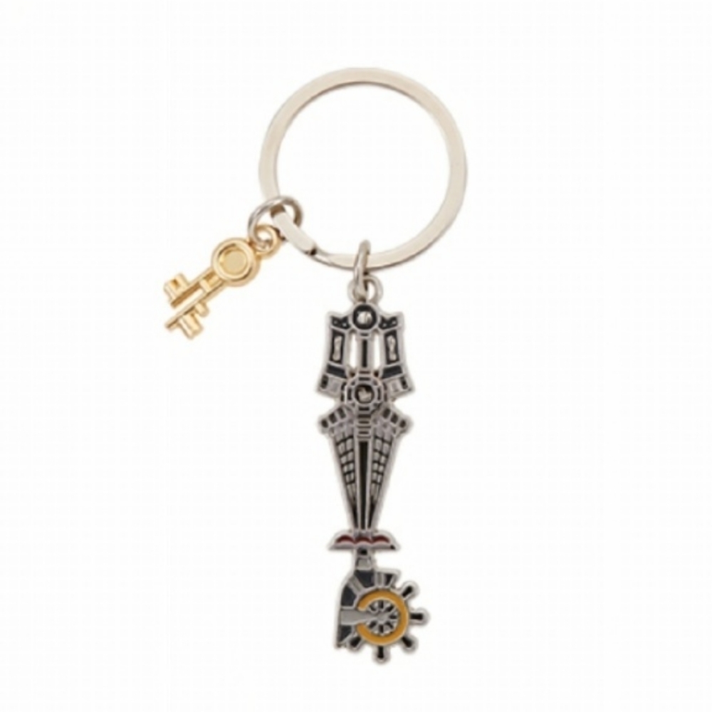 Kingdom Hearts Wheel of Fate Metal Keyblade Keychain